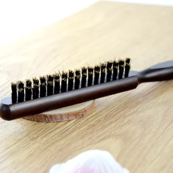 

by DHL or EMS 200pcs Hot Sale High Standard Wood Handle Natural Boar Bristle Hair Brush Fluffy Comb Hairdressing Barber Tool