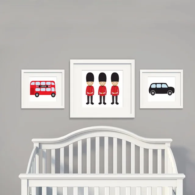 London Theme Nursery Art Wall Subway Decor Posters London Theme Nursery Art Wall Subway Decor Posters And Prints Canvas Painting