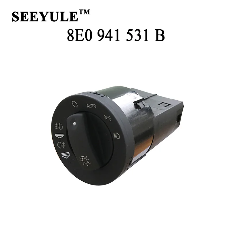 

1pc SEEYULE 8E0 941 531B Car Auto Headlight Switch with Fog Lamp Switch 8E0 941 531 Bfor Audi A4B6