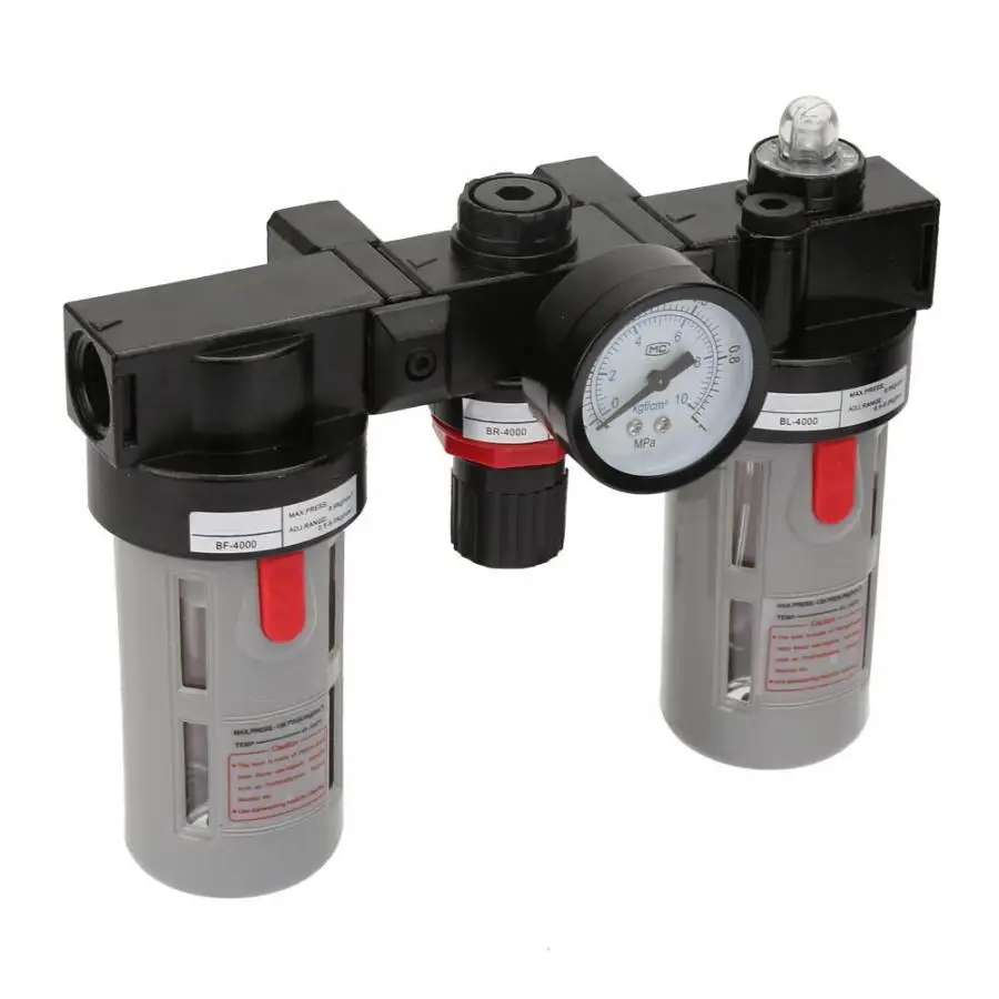 

Air Compressor Valve Fittings Pneumatic BC4000 1/2'' Air Source Treatment Unit Pneumatic Lubricator+Filter+Regulator 2019