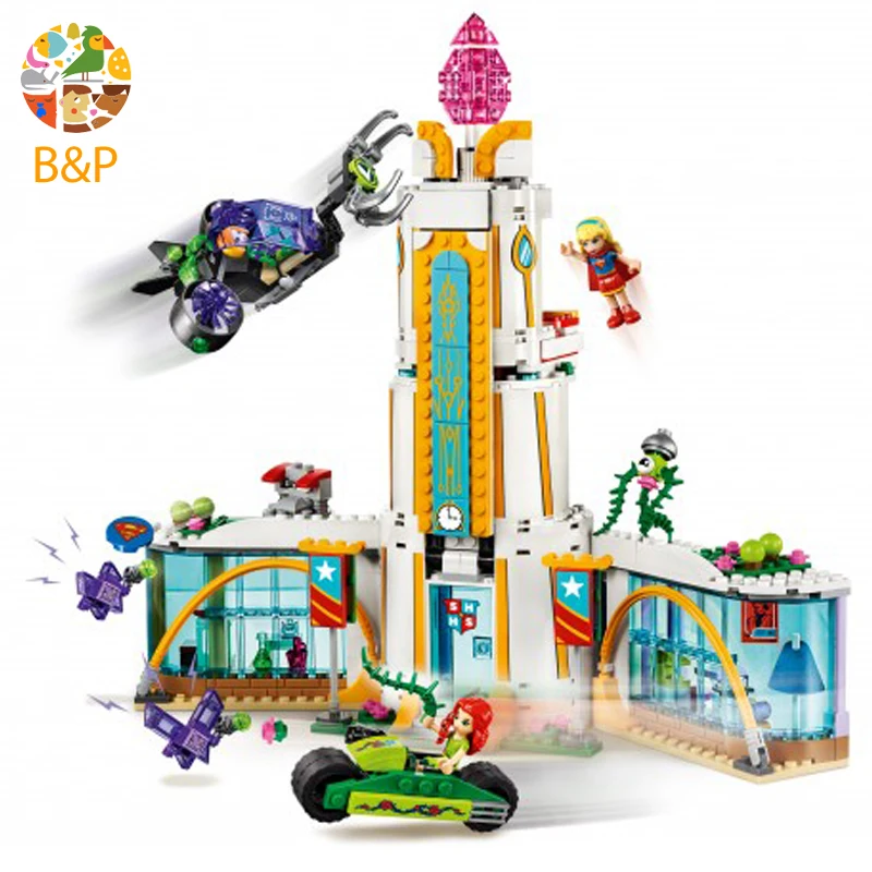 

41232 719pcs Super Heroes series The High School Model Building Blocks Toys For Children Gift 10618