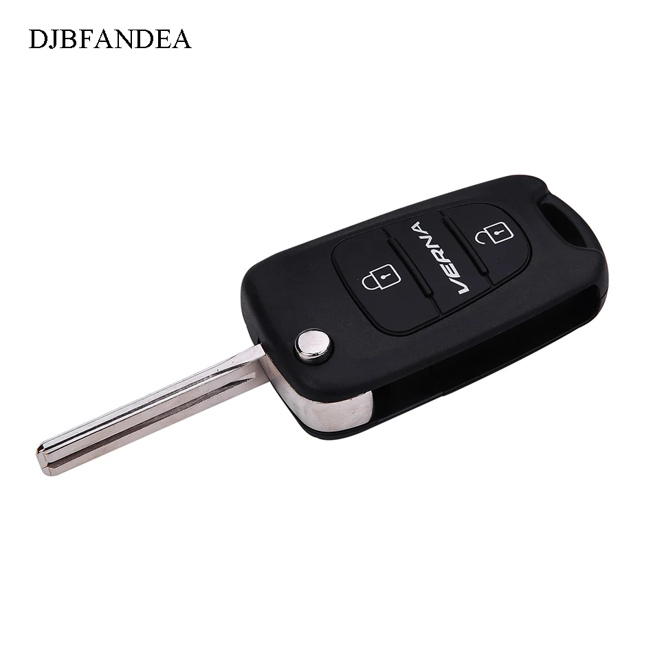 

3 Buttons Flip Folding Car Key Shell For Hyundai VERNA Keyless Entry Fob Key Case Cover Kia With TOY40 Blade