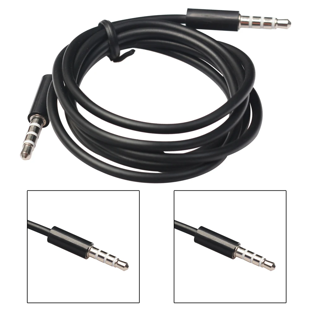 2Pcs 3.5mm Jack Male to Male AUX Cable Auxiliary Cord Stereo Audio