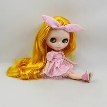 Neo Blyth Обнаженная кукла для серии No.280BL3038 шарнирное тело без челки золотые волосы подходит для DIY Изменить BJD игрушка для девочек