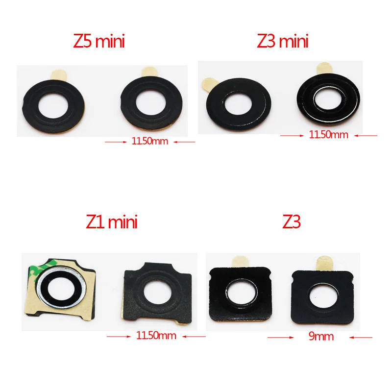 

2pcs/lot ,Rear Back Camera Lens Cover Frame Glass For Sony Xperia Z5 Z3 Compact, Z3 mini, Z1 Z1 Compact Z2 Z3 Z L36H L39h