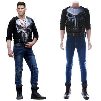 

Anti-Hero Punish Frank Castle Cosplay Costume Outfit Men Women Halloween Carnival Cosplay Costume