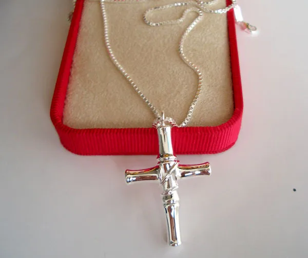 g010 High-quality G Design necklace with bamboo cross charm | Украшения и аксессуары