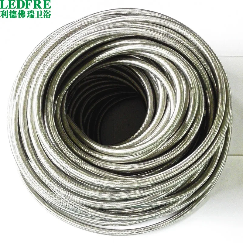 FP159160 -100M(328ft) 304 SS Braided Water Supply Hose & SS Hose Supply