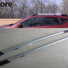 Для Mazda 5 M5 2011- алюминиевый сплав автомобильный багажник на крышу боковые рельсы багажная переноска стержень на крышу автомобильные аксессуары наклейка