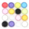 50Pcs/set Colorful Round Base Setting Rhinestone Cabochon Base Frame Mix Color Resin Flatback Setting Accessory 30mm Inner 20mm ► Photo 2/6