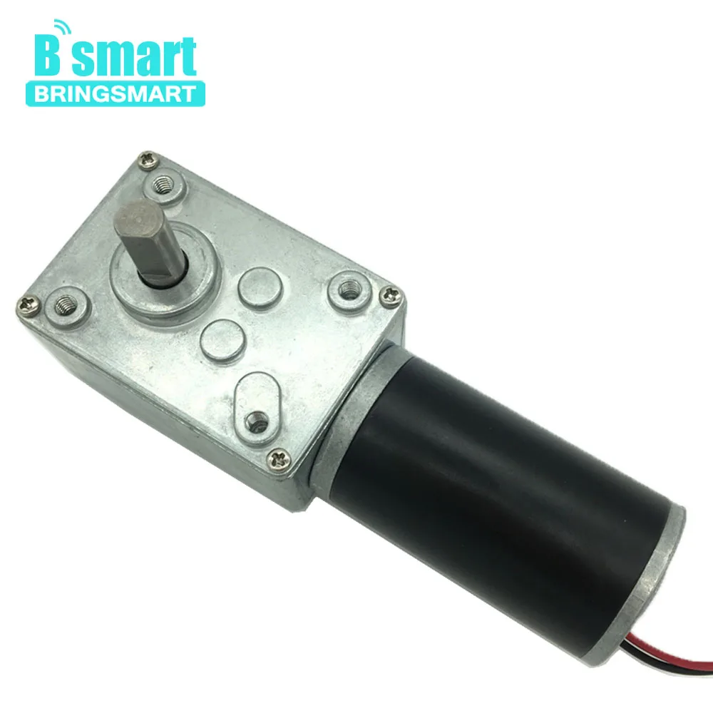 

Bringsmart A58SW31ZY Worm Gear Motor DC 12V Electric Motor Self-lock Mini Motor Reversed for DIY Robot Door Lock Curtain Machine