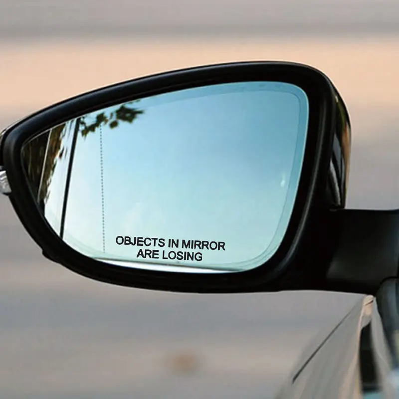 OBJECTS IN MIRROR WILL DISAPPEAR DECAL STICKER 4WD REAR VIEW MIRROR STICKERS JDM