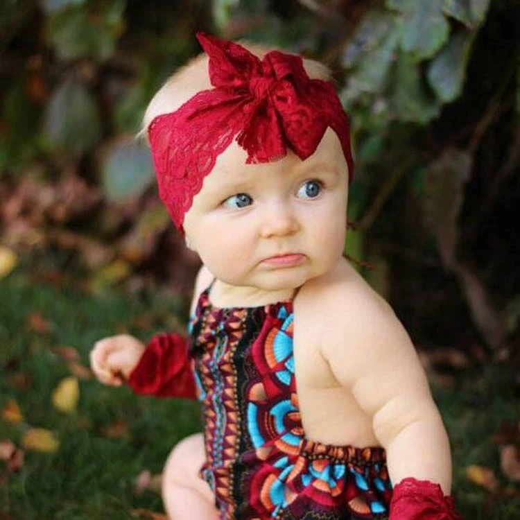 Diademas de moda para niño bebé lazo en la parte superior con lazo sólido, diademas bufanda Retro, sombreros para bebés y niñas, accesorios para el cabello|girls accessories|fashion hair