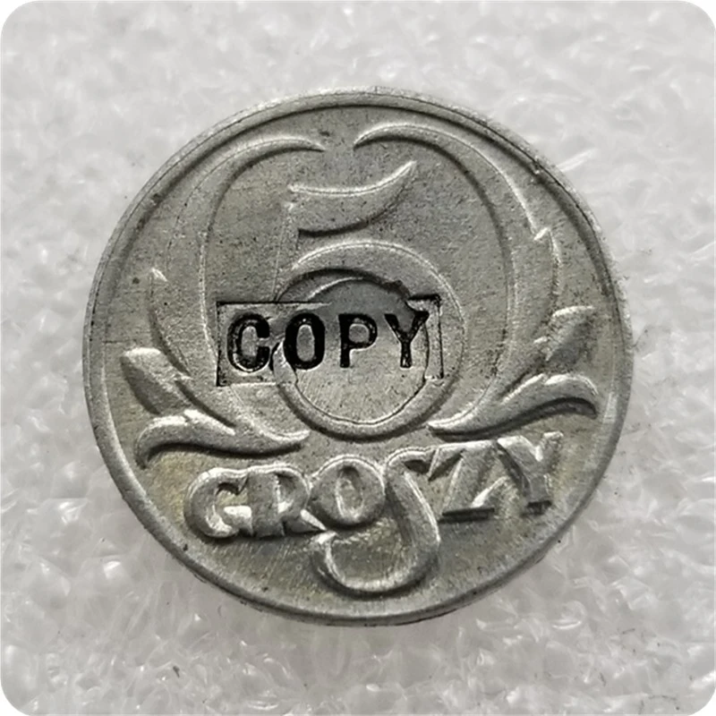 1939 Poland 5 Grosze Zinc Coin Copy Non Currency Coins Aliexpress