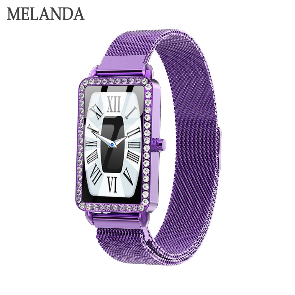 

MELANDA Women Smart Watch Heart Rate Monitor Blood Pressure Fitness Bracelet Sport Pedometer Smartwatch IP67 for Girls Ladies