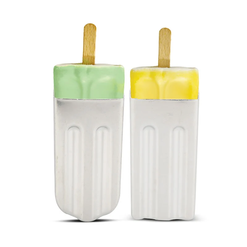 Popsicle Molds Stainless Steel Ice Pop Mold 6pcs/lot Retro-style Ice Cream Food Tool Moulds 5