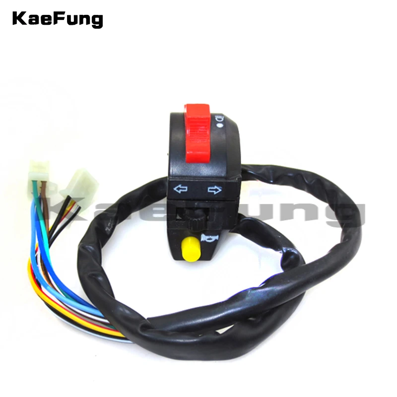 

ATV Quad Motorcycle Pocket bike Steel Bike scooter Light Signal Blinker Horn Switch for Enduro Supermoto Off Road