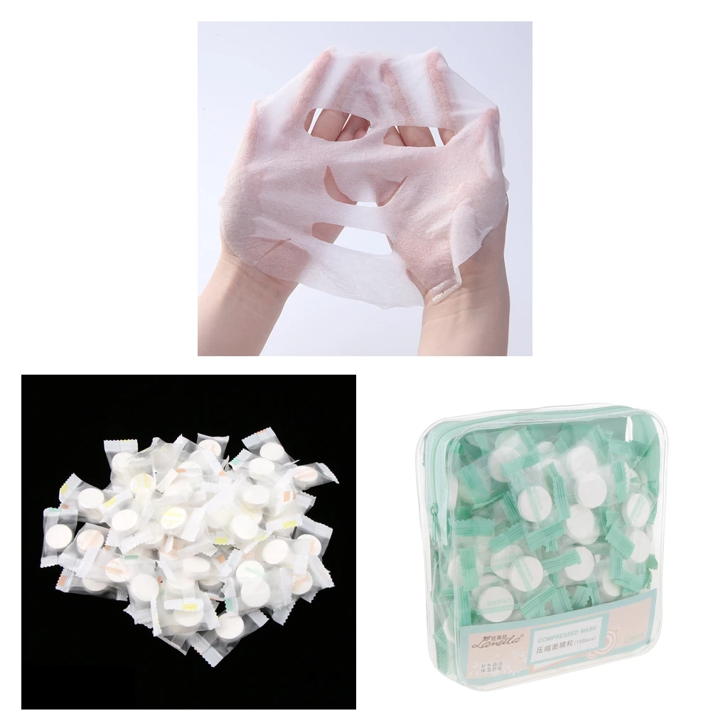 

160 Compressed Mask Face Lotion Sheet Paper Thin Soft DIY Natural Skin Care Beauty