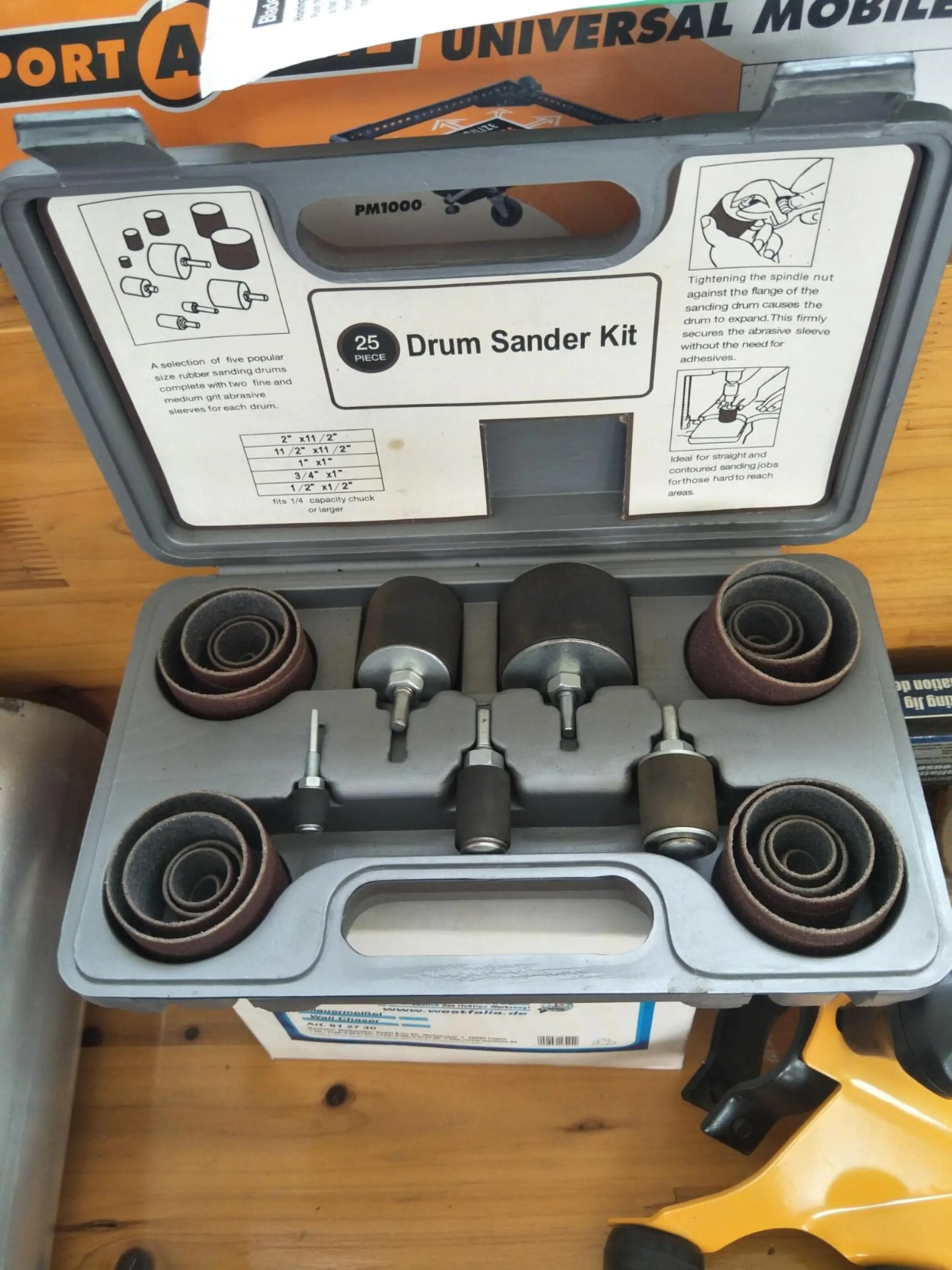 Набор шлифовальных барабанов, включая 25 шт абразивных втулок барабана резиновые оправки для сверлильного пресса