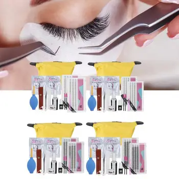 

Natural Eyelashes Grafting Tool Set Eyelash Extension Glue Tweezer False Eyelash Kit Eye Makeup Tool