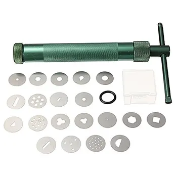 

KSOL Ceramic Clay Extruder Gun Sculpture Tool Koony Sugarcraft + 19 Disc
