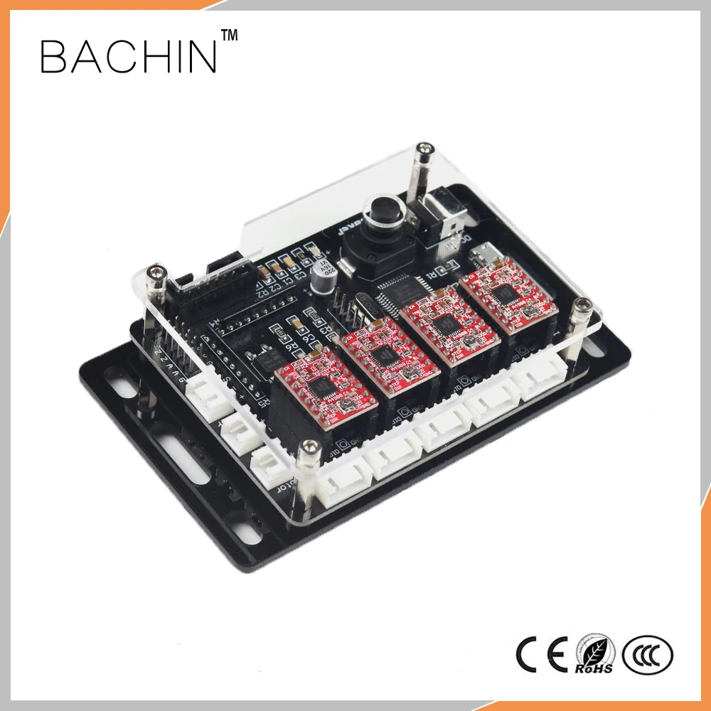 

CNC USB 4Axis Control Board Laser Driver Eleksmaker Laser Cutter Engraving Machine Mainboard PCB Board Stepper Motor Driver Controller