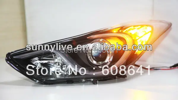 Для Hyundai Elantra светодиодная фара Avante MD 11 Замена 201 13 лет LD V2|avante md|hyundai elantra ledelantra led |