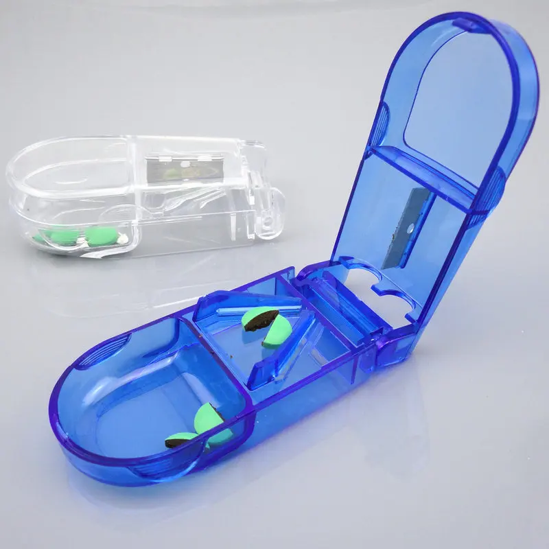 

Pill Medicine Crusher Grinder Splitter Tablet Divider Cutter Storage Box