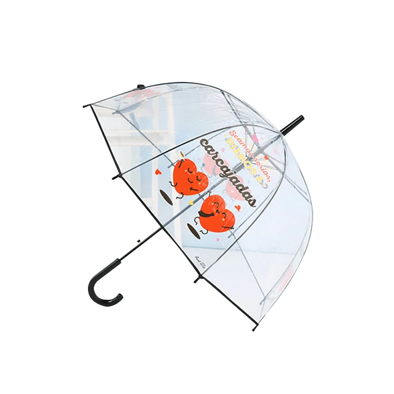 

Kids' Cartoon Umbrella Transparent Women Rain Umbrella Children Long Handle Umbrella Waterproof Umbrellas