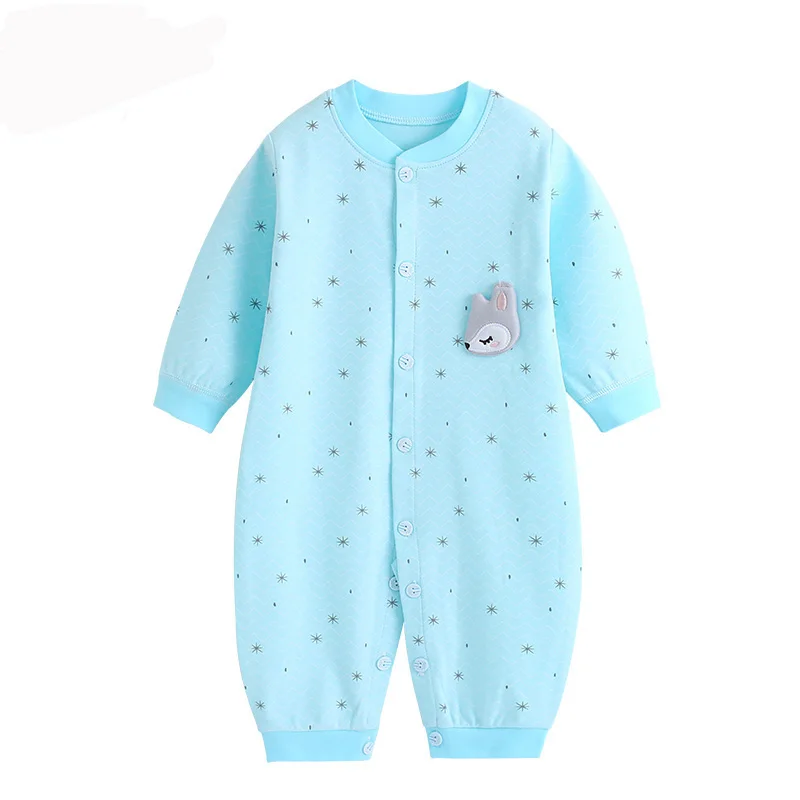 Одежда для малышей Детский цельнокроенный комбинезон комбинезоны с длинными рукавами для маленьких мальчиков и девочек Детские Комбинезоны более 12 стилей - Цвет: C6174X