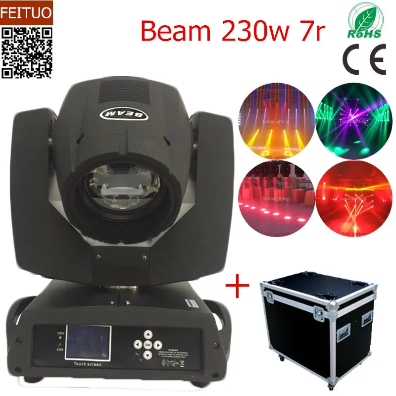 

6pcs+flight case professional stage light beam 230w 7r sharpy moving head light zoom wash lyre dmx disco beam lights