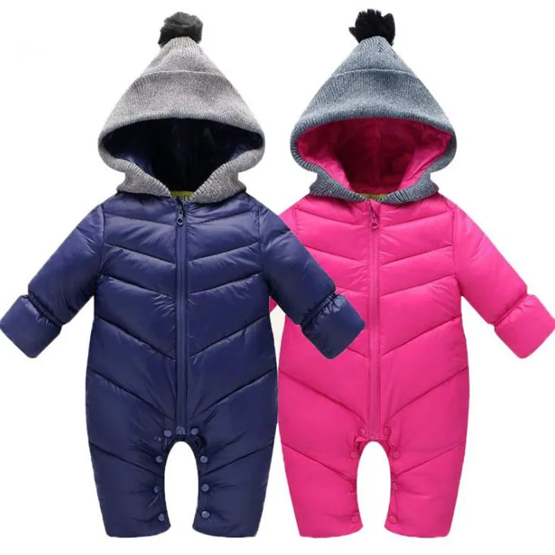 

Baby Winter Clothes Hooded Toddler Romper Warm Newborn Onesie Jumpsuit Baby 3-18 Months Baby Costume
