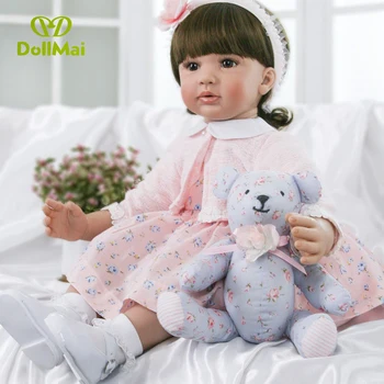 

24inch Reborn Baby Dolls Babies Doll adorable bebe So Truly Girl Model Doll princess toddlers kids birthday gifts dolls kids toy
