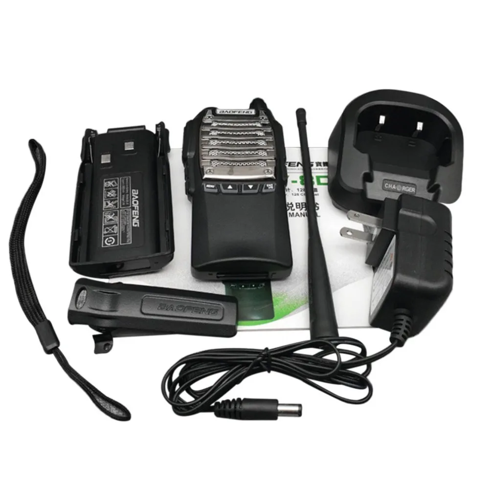 

Baofeng UV-8D UHF Walkie Talkie Two Way Radio FM Transceiver Interphone 8W Handheld Dual-band DTMF Intercom Alarm Flashlight