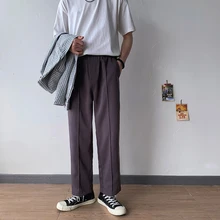 Лето и осень рекомендуемый тренд диких цветов модные повседневные Прямые брюки талия черный/фиолетовый синий M-2XL