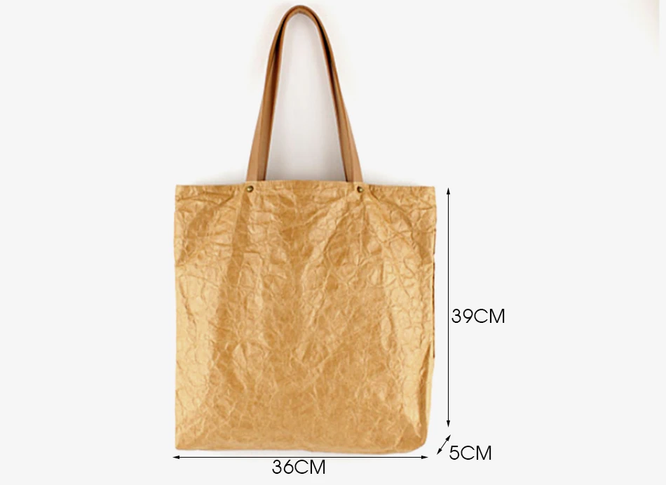 Новая стильная Высококачественная двойная прозрачная сумка для покупок из крафт-бумаги, сумка на одно плечо, Повседневная Сумка-тоут