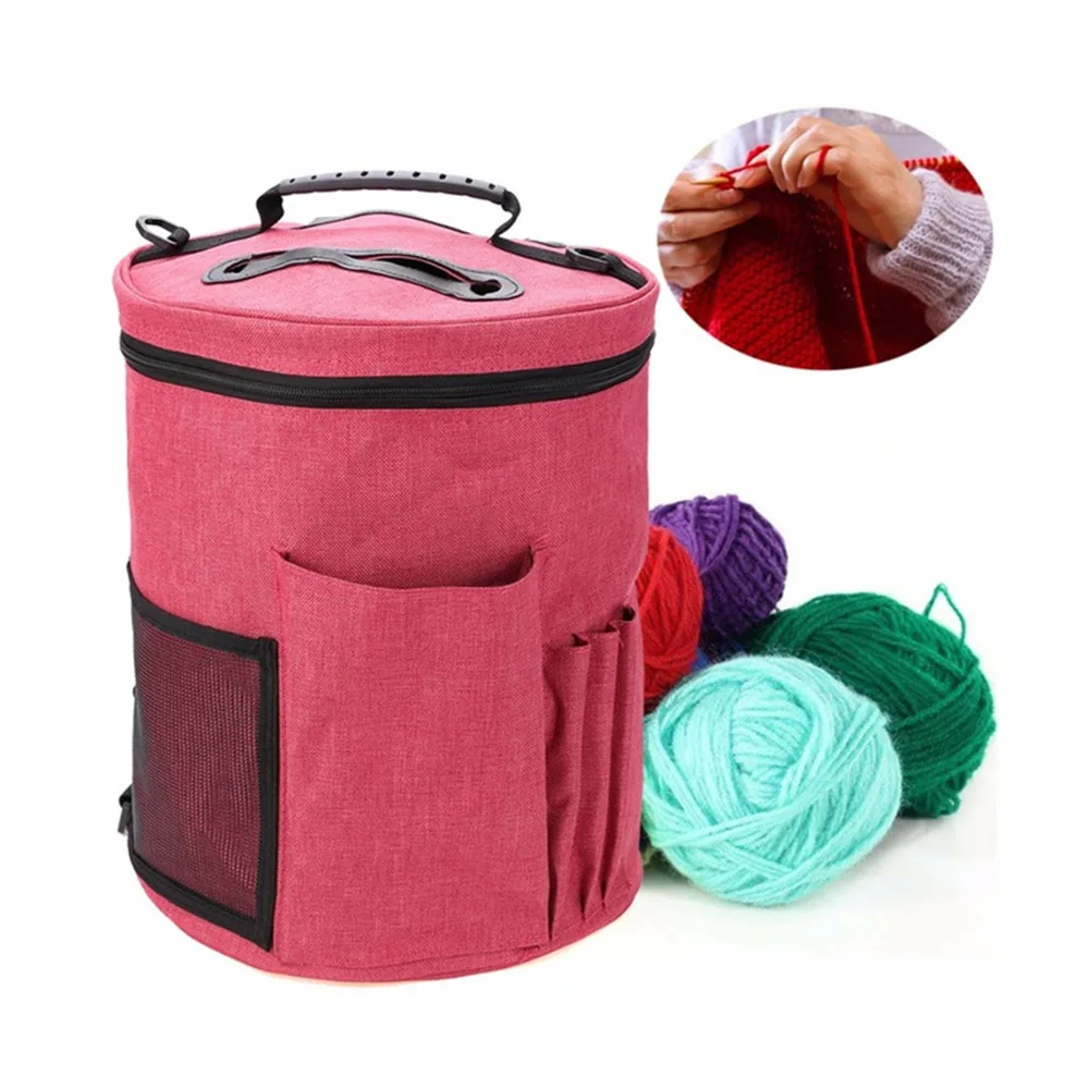 

Knitting Bag Yarn Tote Organizer Bag Portable Crocheting Knitting Organizer Case for Women Mom