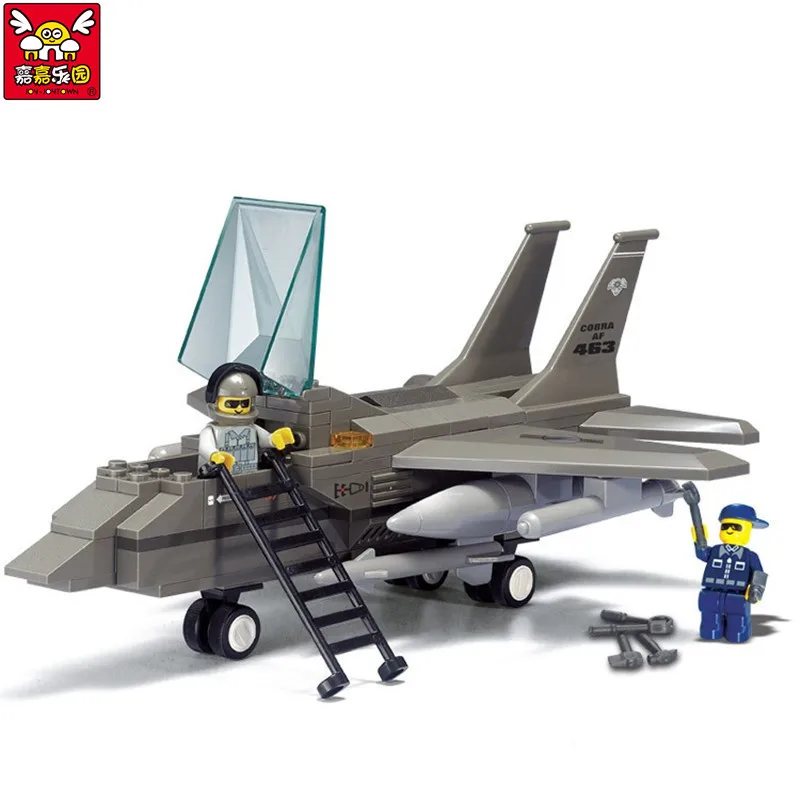 

J652 Air Force Fighter Building Blocks Kits Children Puzzle Enlightenment Assembled Toys Aircraft Building Bricks