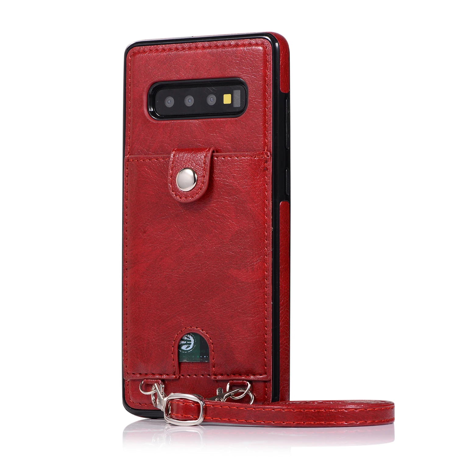 For Samsung Note 10 Plus 10+ S8 S9 S10 Plus S10E S7 Edge Case Wallet Leather Cover For iPhone X 11 Pro XR XS Max 7 8 6 6s Plus