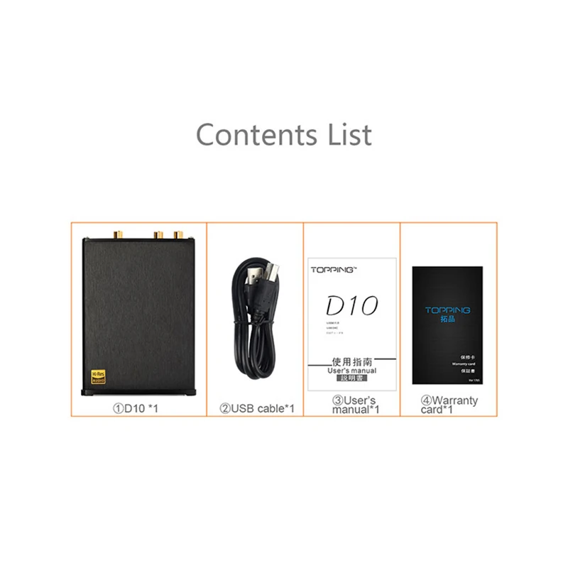 TOPPING D10 USB мини DAC аудио усилитель декодер с линейный выход и коаксиальный