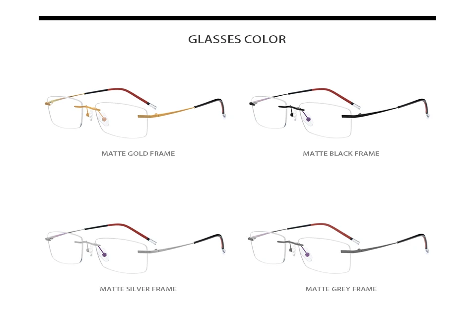 B титановые очки без оправы, оправа для мужчин и женщин, Ультралегкая оправа для очков по рецепту,, близорукость, оптические, без оправы, корейские очки