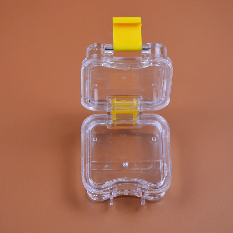 

50 Pieces Dental Tooth Dentist Boxes Material Denture Storage Box Membrane Tooth Box with Film Place the denture, detachable