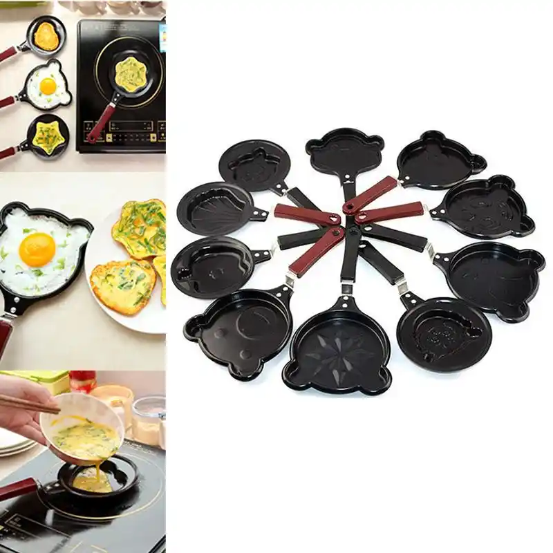 ファッション家庭の台所ツール朝食オムレツ鍋ミニフライヤー卵パンケーキパンキッチン調理ツール フライパン Aliexpress