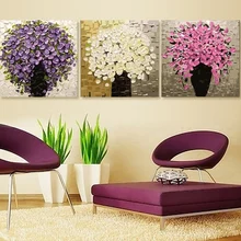 3 шт. картины живопись по номерам DIY модульные холст настенные картины Безрамная картина маслом по номерам скандинавский декор комнаты