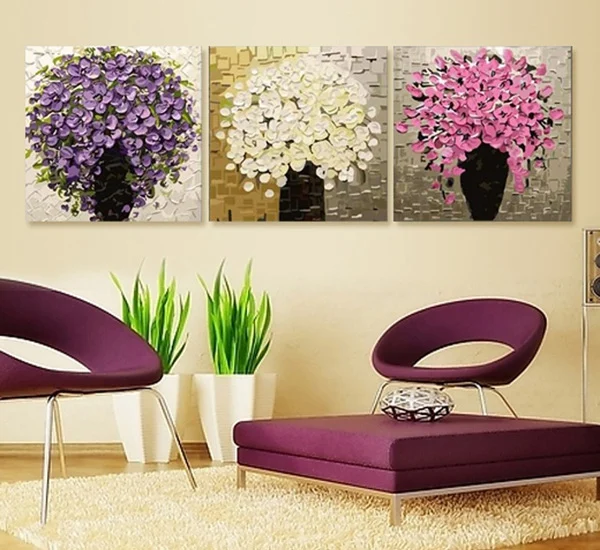 

3 Pieces Pictures Painting By Numbers DIY Modular Canvas Wall Pictures Frameless Oil Painting By Numbers Nordic Room Decor
