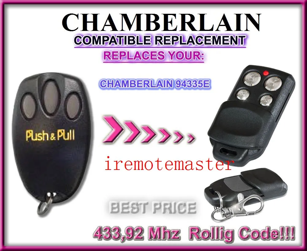 

Chamberlain liftmaster 94335e replacement remote with battery DHL free shipping