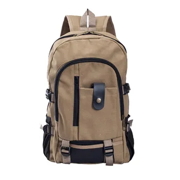 

WENYUJH Men's Canvas Backpack Large-capacity Schoolbag Explosion Bags Leisure Contracted Travel Backpack Teenagers School Bags