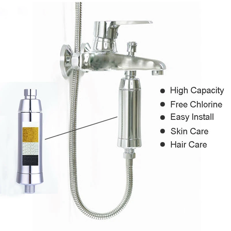 Очиститель воды хлора Душ фильтр активированный уголь смесители очистки устраняет Hairloss жесткий воды дома ванная комната