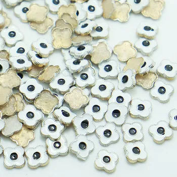 

SINUAN Rivets For Jeans Hot-Fix Spike Studs Flower Color Rivet 8Mm Painted Metal Punk Spikes Zinc Alloy Studs Decorations