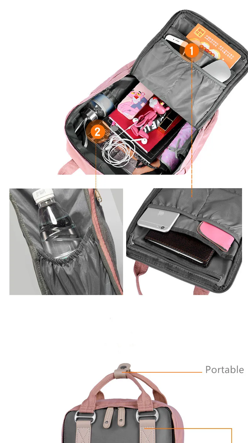 Высококачественный брендовый Классический Водонепроницаемый маленький рюкзак карамельного цвета для женщин, для ноутбука, школьные мини-рюкзаки, сумка для леди, сумка для книг